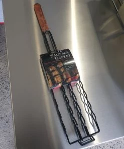 Charcoal Companion Adjustable Sausage Basket