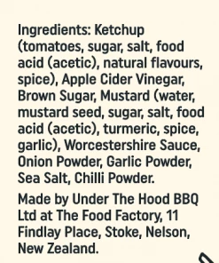 All BBQ Rub Club Under The Hood BBQ - Original BBQ Sauce