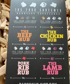 The Four Saucemen Four Saucemen Rub Gift Box - Contains Our Multi Award Winning NZ Made Pork, Beef, Lamb And Chicken Rubs All BBQ Rub Club