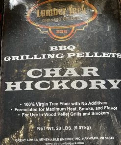 Lumberjack Grilling Pellets Lumberjack Char Hickory Pellets 20lb Bag