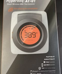 BBQ's And More NZ Que Through Hood Thermometer C/w 2 Probes