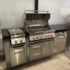 BBQ's And More NZ Titan Outdoor Kitchen - C/w Titan 4 BBQ And Double Side Burner Then Your Choice Of Drawers/doors/rubbish Bin. Marble Top And Composite Construction