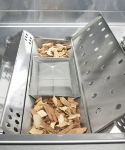 All Accessories And Tools Charcoal Companion S/S V Smoker Box With Reservoir