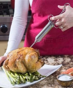 Charcoal Companion Stainless Steel Marinade Injector