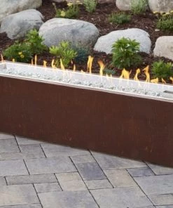 Outdoor Greatroom OGR Cortlin Linear Gas Fire Pit Table All Outdoor Heating